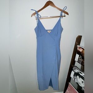 Camila Coelho Periwinkle Blue Dress 
Aaliyah Midi Dress Revolve